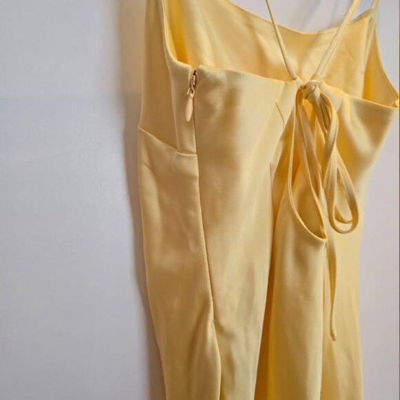 XXS Yellow Satin Dress - Picture 6 of 6